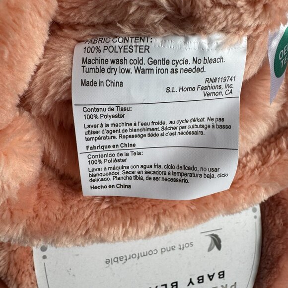 Oh So Soft Premium Quality Heavyweight Baby Blanket 30 x 40 Pink - Picture 7 of 11